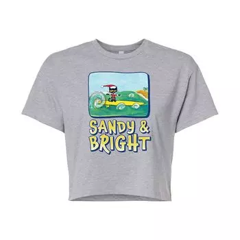 Укороченная футболка с рисунком Pete The Cat Sandy и Bright для юниоров Licensed Character