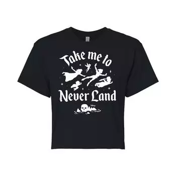 Укороченная футболка с рисунком Питера Пэна Диснея To Never Land Land Disney