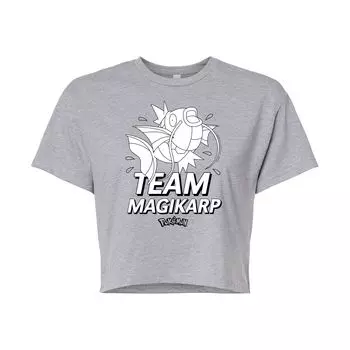Укороченная футболка с рисунком покемонов для юниоров Team Magikarp Licensed Character
