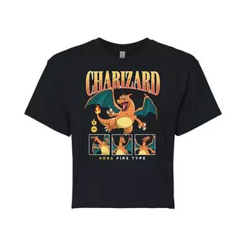 Укороченная футболка с рисунком Pokmon Charizard для юниоров Licensed Character