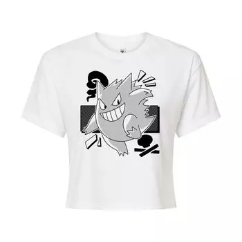 Укороченная футболка с рисунком Pokmon Gengar для юниоров Licensed Character