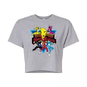 Укороченная футболка с рисунком Power Rangers для юниоров в стиле ретро Rangers Licensed Character