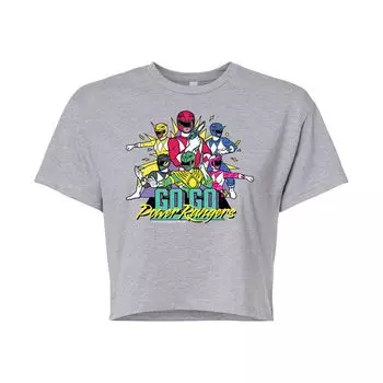 Укороченная футболка с рисунком Power Rangers Go для юниоров Licensed Character