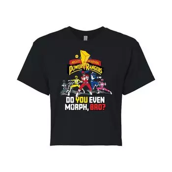 Укороченная футболка с рисунком Power Rangers You Morph Bro для юниоров Licensed Character