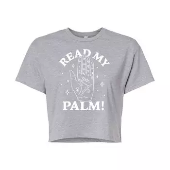 Укороченная футболка с рисунком Read My Palm для юниоров Licensed Character, серый