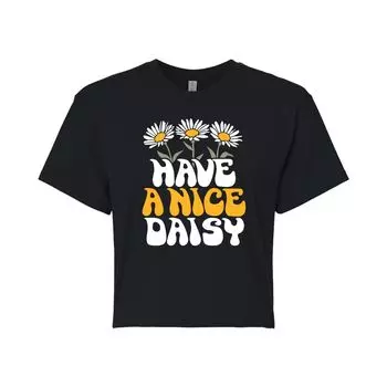 Укороченная футболка с рисунком ромашки для юниоров Have A Nice Daisy Licensed Character