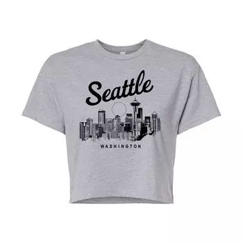 Укороченная футболка с рисунком Seattle для юниоров Licensed Character, серый