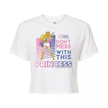 Укороченная футболка с рисунком She-Ra Dont Mess для юниоров Licensed Character, белый
