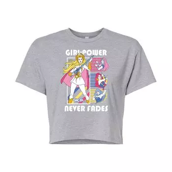Укороченная футболка с рисунком She-Ra Power Never Fades для юниоров Licensed Character, серый