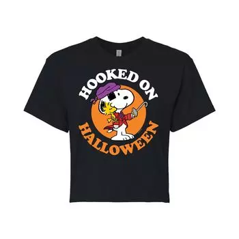 Укороченная футболка с рисунком Snoopy для детей Peanuts "Hooked On Halloween" Licensed Character