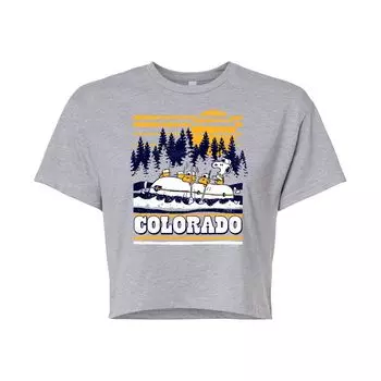 Укороченная футболка с рисунком Snoopy Water Rafting для юниоров Peanuts "Colorado" Licensed Character