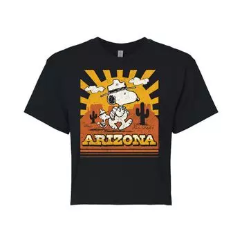 Укороченная футболка с рисунком Snoopy & Woodstock для детей Peanuts "Arizona" Licensed Character