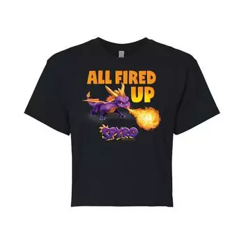 Укороченная футболка с рисунком Spyro для юниоров "All Fired Up" Licensed Character