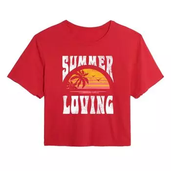 Укороченная футболка с рисунком Summer Loving для юниоров Licensed Character