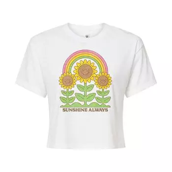 Укороченная футболка с рисунком Sunflowers Sunshine для юниоров Licensed Character