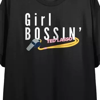 Укороченная футболка с рисунком Ted Lasso для юниоров "Girl Bossin'" Licensed Character