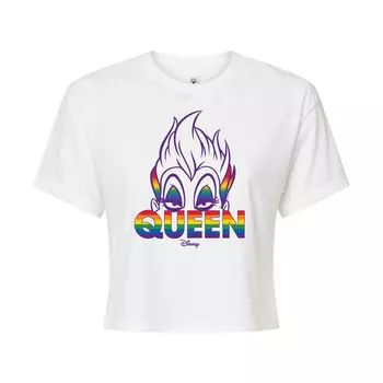 Укороченная футболка с рисунком Ursula Queen Disney's Villians Juniors Licensed Character, белый