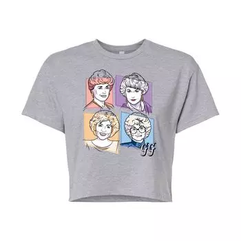 Укороченная футболка с рисунком в сетку для юниоров Golden Girls Group Licensed Character