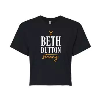 Укороченная футболка с рисунком Yellowstone "Beth Dutton Strong" для юниоров Licensed Character
