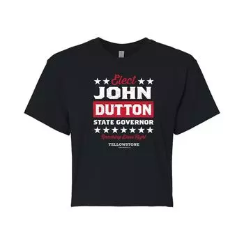 Укороченная футболка с рисунком Yellowstone для юниоров "Elect John Dutton" Licensed Character