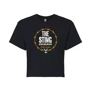 Укороченная футболка с рисунком Yellowstone для юниоров "The Sting Doesn't Fade" Licensed Character