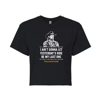 Укороченная футболка с рисунком Yellowstone Kayce для юниоров "Be My Last" Licensed Character