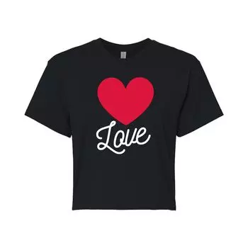 Укороченная футболка с сердечком "Love" для юниоров Licensed Character
