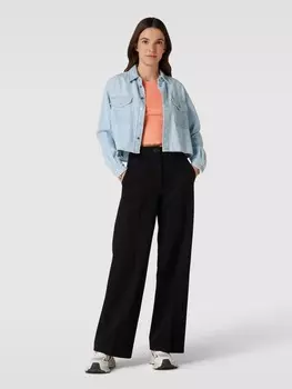 Укороченная футболка с узором в полоску модель "МАДИ" Vero Moda, абрикос