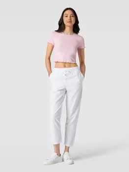 Укороченная футболка с узором в полоску модель "МАДИ" Vero Moda, светло-розовый