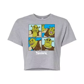 Укороченная футболка Shrek Grid для юниоров Licensed Character, серый