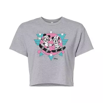 Укороченная футболка «Скейтборд» для детей Disney's Mickey & Minnie Mouse Licensed Character, серый