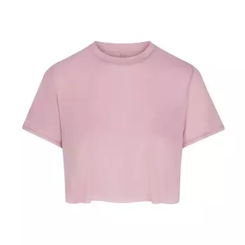 Укороченная футболка SKIMS, цвет orchid