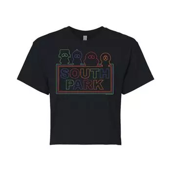 Укороченная футболка South Park Outlines для юниоров Licensed Character