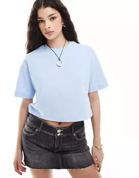 Укороченная футболка свободного кроя Cotton On синего цвета Cotton:On