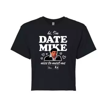 Укороченная футболка The Office Date Mike для юниоров Licensed Character, черный
