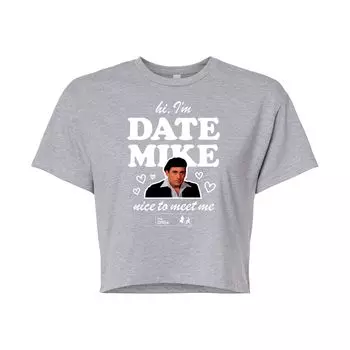 Укороченная футболка The Office Date Mike для юниоров Licensed Character, серый