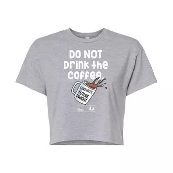 Укороченная футболка The Office для подростков цвета кофе Licensed Character, серый