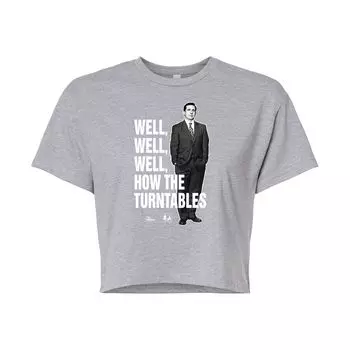 Укороченная футболка The Office для юниоров Licensed Character, серый