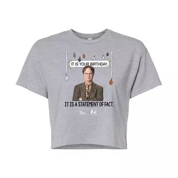 Укороченная футболка The Office для юниоров на день рождения Licensed Character