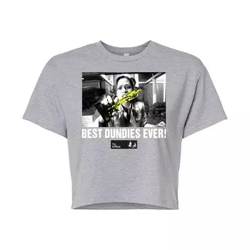 Укороченная футболка The Office Dundies для юниоров Licensed Character, серый