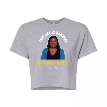 Укороченная футболка The Office Kelly Day для юниоров Licensed Character, серый
