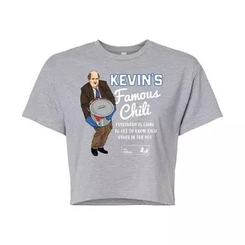 Укороченная футболка The Office Kevins Chili для юниоров Licensed Character, серый