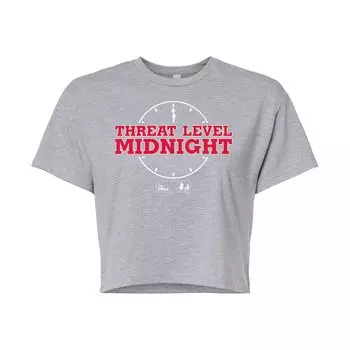 Укороченная футболка The Office Midnight для юниоров Licensed Character, серый