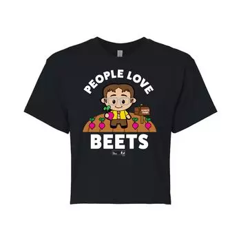 Укороченная футболка The Office People Love Beets для юниоров Licensed Character
