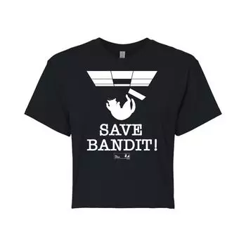 Укороченная футболка The Office Save Bandit для юниоров Licensed Character, черный