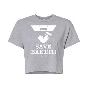 Укороченная футболка The Office Save Bandit для юниоров Licensed Character, серый
