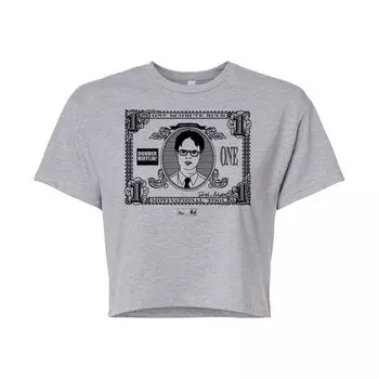 Укороченная футболка The Office Schrute Buck для юниоров Licensed Character, серый