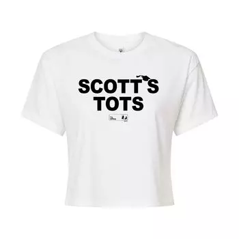 Укороченная футболка The Office Scott's Tots для юниоров Licensed Character, белый