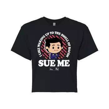 Укороченная футболка The Office Sue Me для юниоров Licensed Character