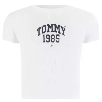 Укороченная футболка Tommy Varsity Tommy Hilfiger, белый